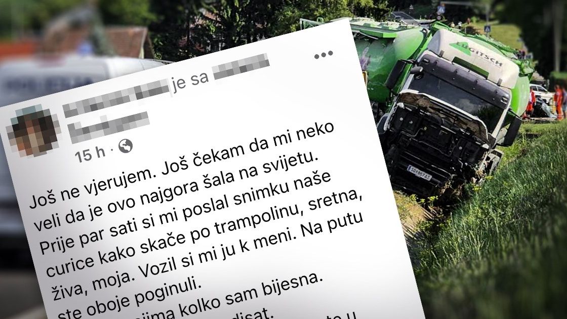 Tragedija kod Varaždina: Poginuli otac i jednogodišnja djevojčica, potresna poruka majke slama srce