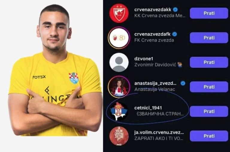 Golman Vukovara dobio otkaz zbog praćenja stranice sa četničkom ikonografijom