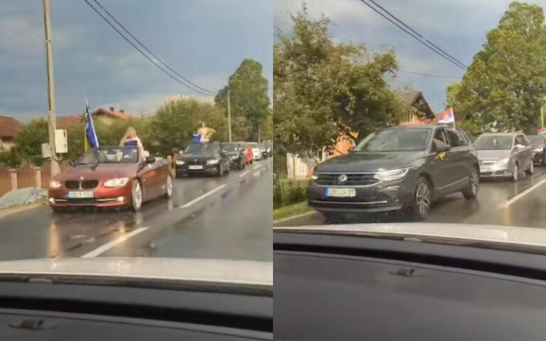 (VIDEO) Ljubav jača od razlika: Bošnjačka i srpska svadba zajedno u koloni oduševile Kotor Varoš