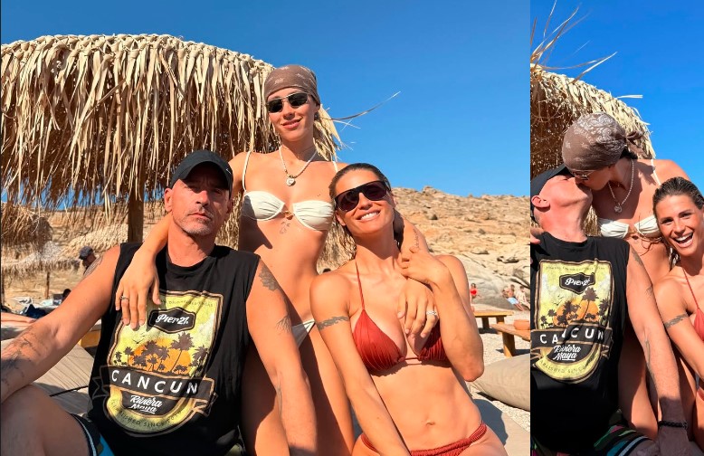 Eros Ramacoti pokazao šta znači prava porodična harmonija: Na plaži s obje bivše supruge